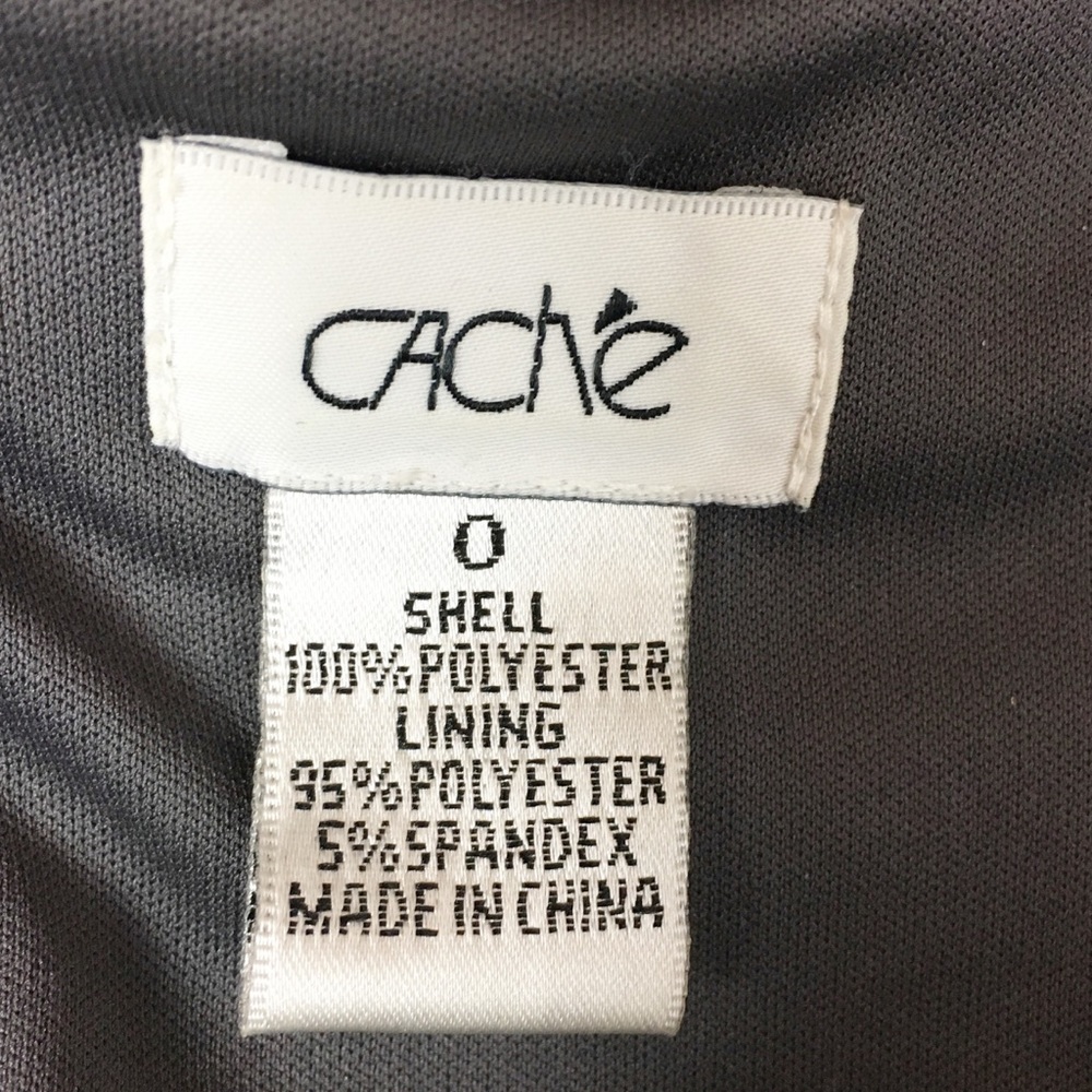 Cache Lace Dress Gray Size 0 - Picture 4 of 4